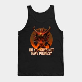 Diablo on Phones Tank Top